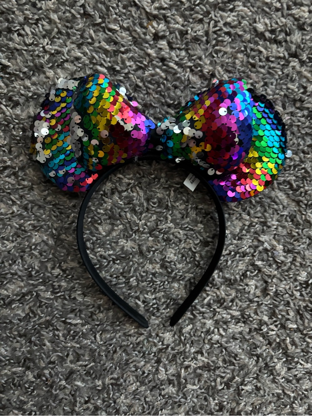 Disney Multicolor Sequin Bow Headband - Rainbow
